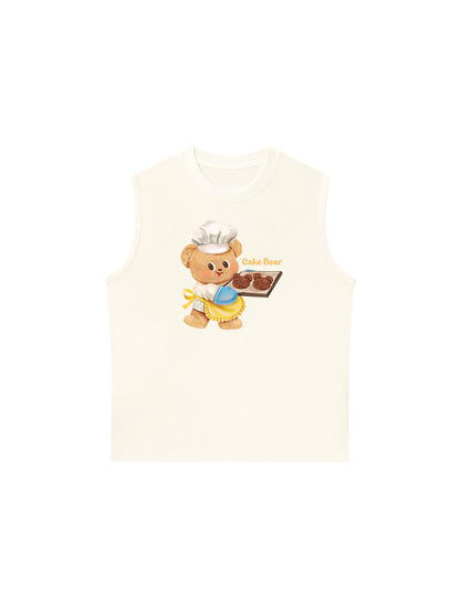 Áo Ba Lỗ Relaxed Fit Cake Bear