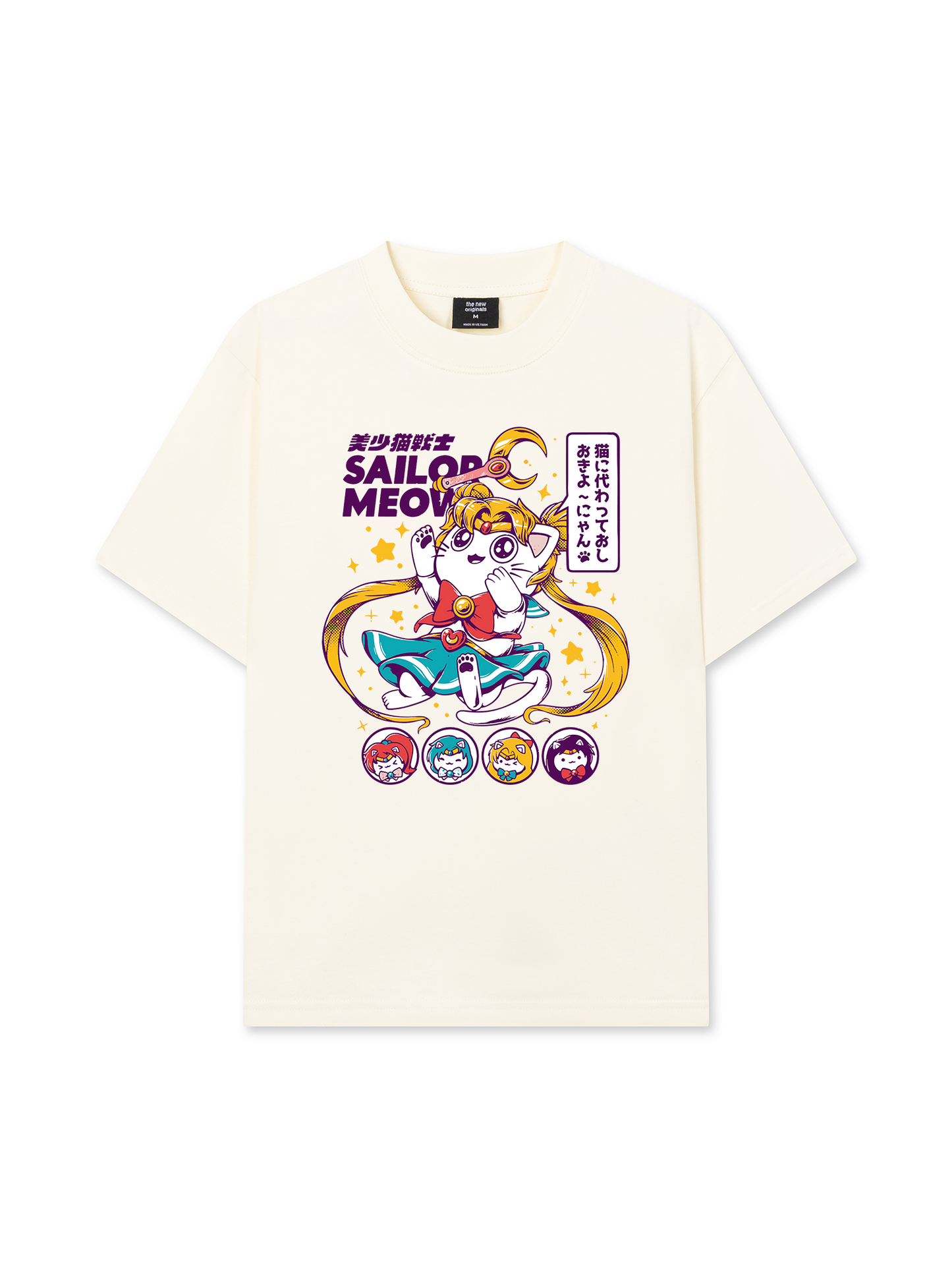 Áo Thun Relaxed Fit Sailor Meow