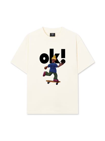 Áo Thun Relaxed Fit Weekend OK Skate