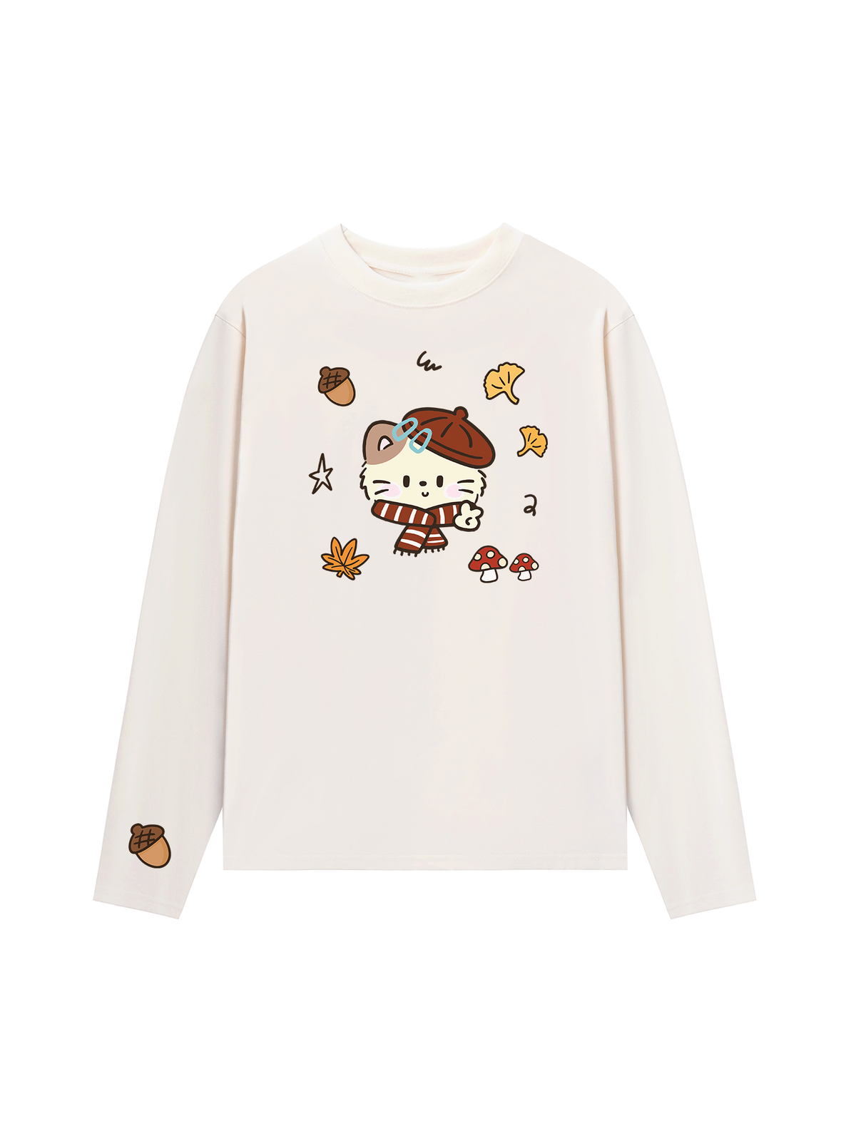Áo Thun Dài Tay Meow Autumn Vibes
