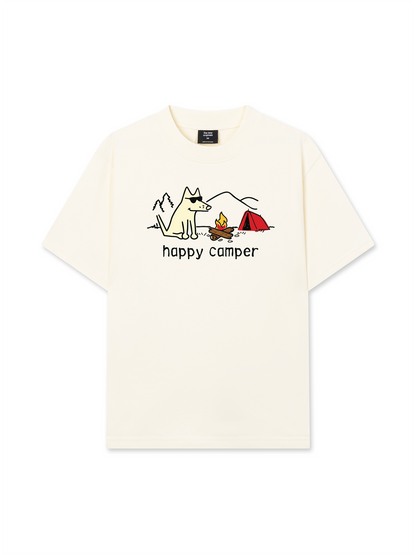 Áo Thun Relaxed Fit Go Outside Happy Camper Dog