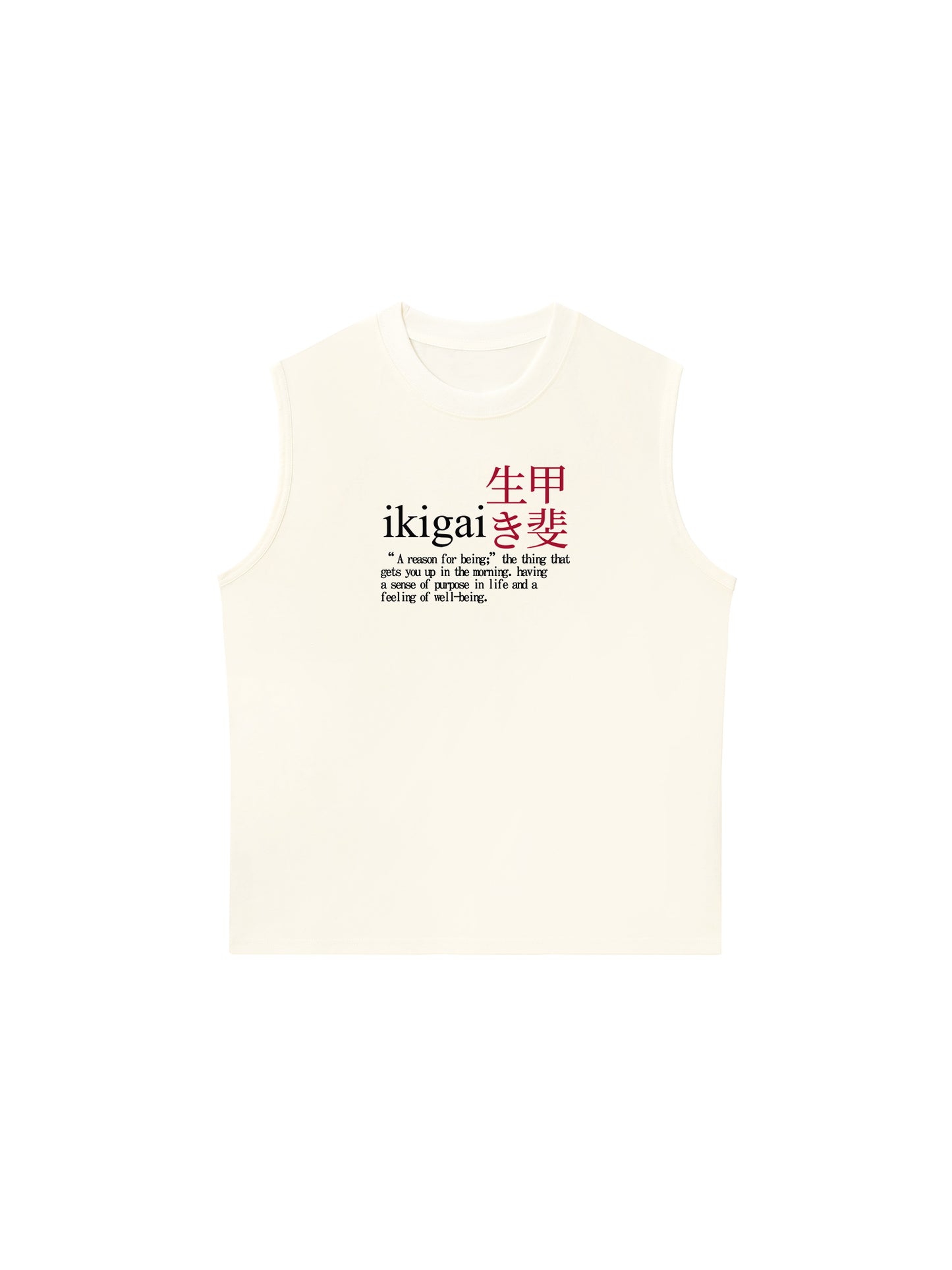 Áo Ba Lỗ Relaxed Fit Ikigai A Reason For Being