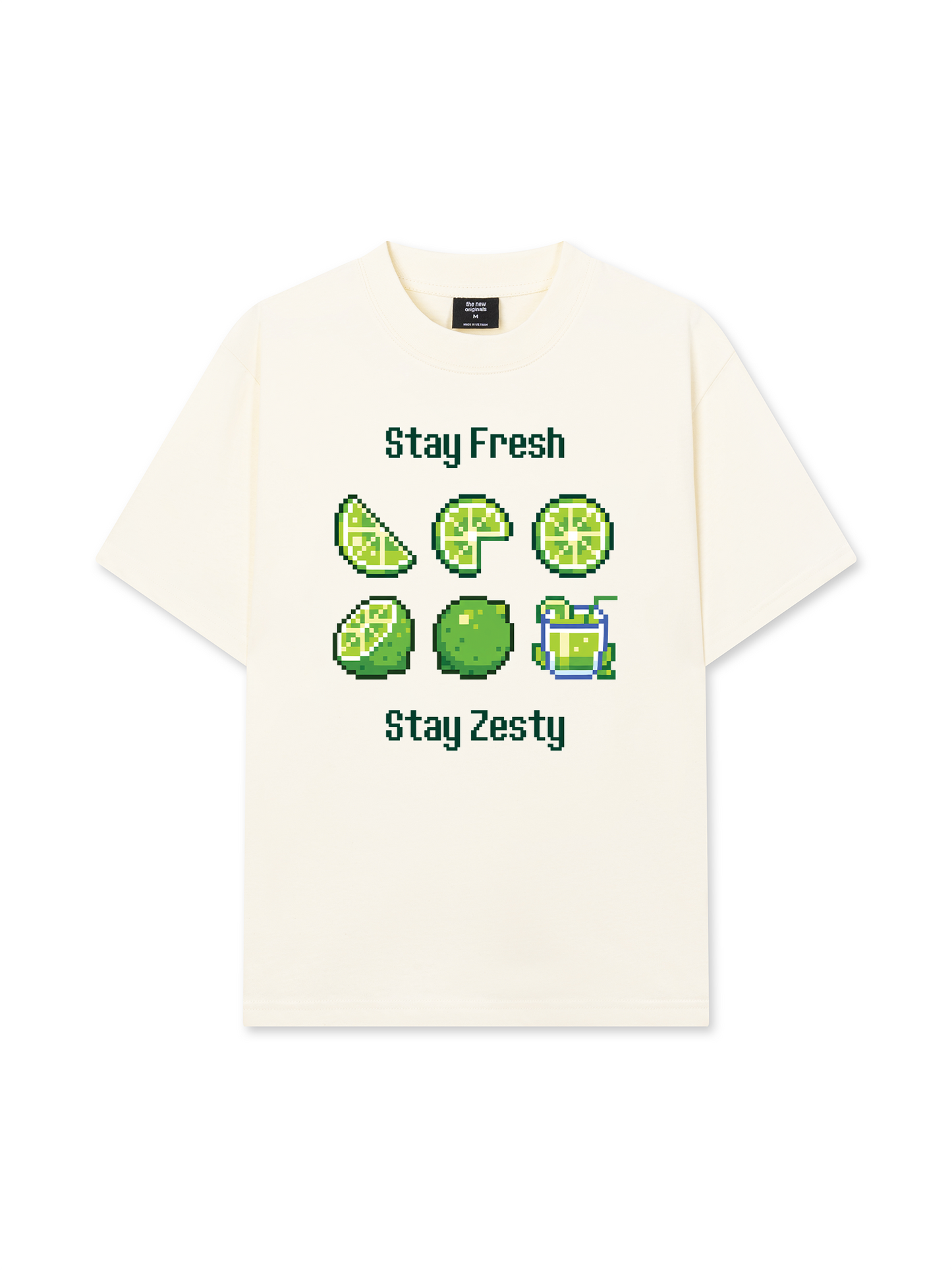 Áo Thun Relaxed Fit Summer Vibes Stay Fresh Stay Zesty