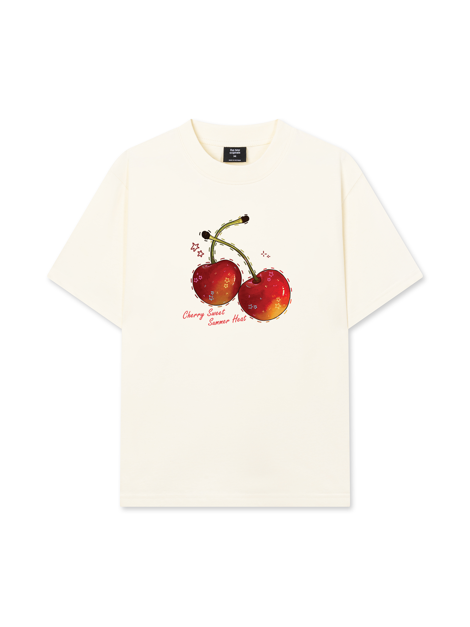 Áo Thun Relaxed Fit Summer Vibes Cherry Sweet