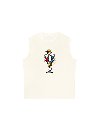 Áo Ba Lỗ Relaxed Fit Let_s Go