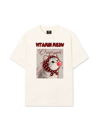 Áo Thun Relaxed Fit Red Vitamin Meow