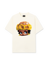 Áo Thun Relaxed Fit Flower Sun Knit Hat Cartoon Head