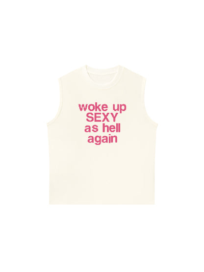 Áo Ba Lỗ Relaxed Fit Life Vibe Woke Up