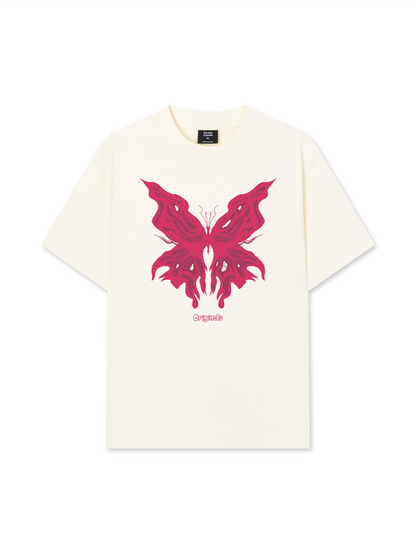 Áo Thun Relaxed Fit Pink Butterfly