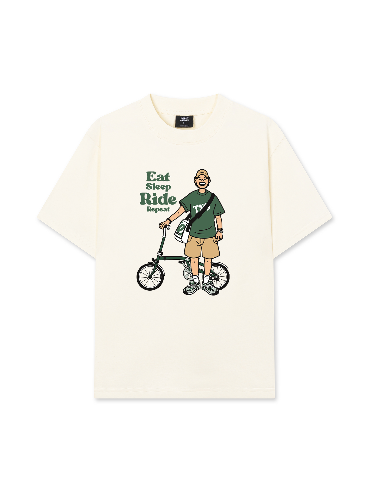Áo Thun Relaxed Fit Eat Sleep Ride Repeat