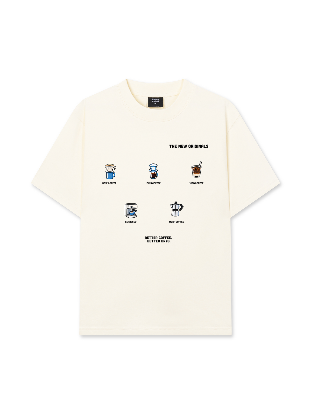 Áo Thun Relaxed Fit Better Coffee Better Days