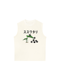 Áo Ba Lỗ Relaxed Fit Japan Spirit Scoot Sprites And Leaf