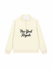 Áo Sweater Polo Nỉ Hai Da New York Royale