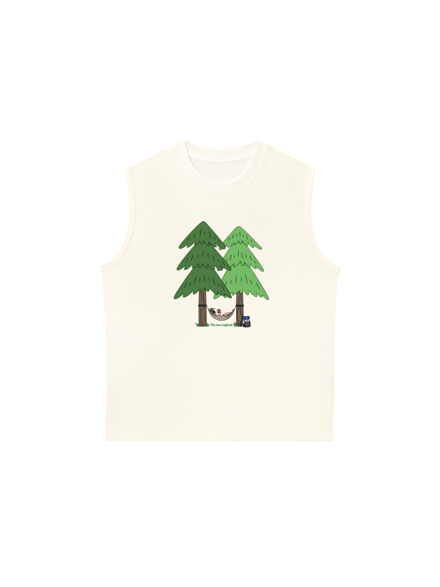 Áo Ba Lỗ Relaxed Fit Let_s Go Camping