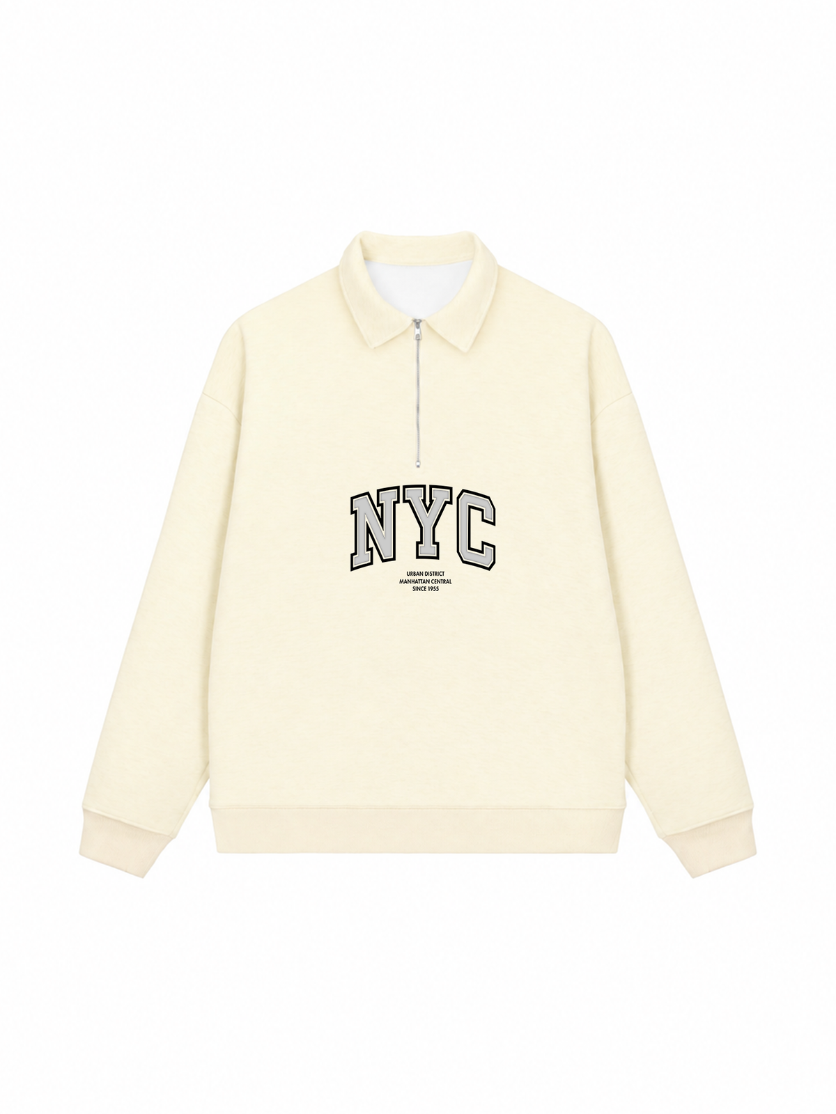 Áo Sweater Polo Nỉ Hai Da NYC URBAN DISTRICT