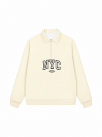 Áo Sweater Polo Nỉ Hai Da NYC URBAN DISTRICT