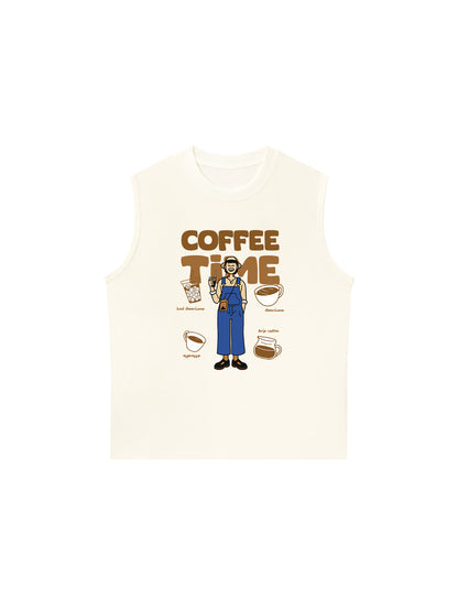 Áo Ba Lỗ Relaxed Fit Coffee Time 2