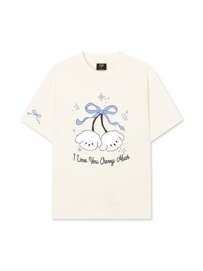 Áo Thun Relaxed Fit Daily Cuties I Love You Cherry Much