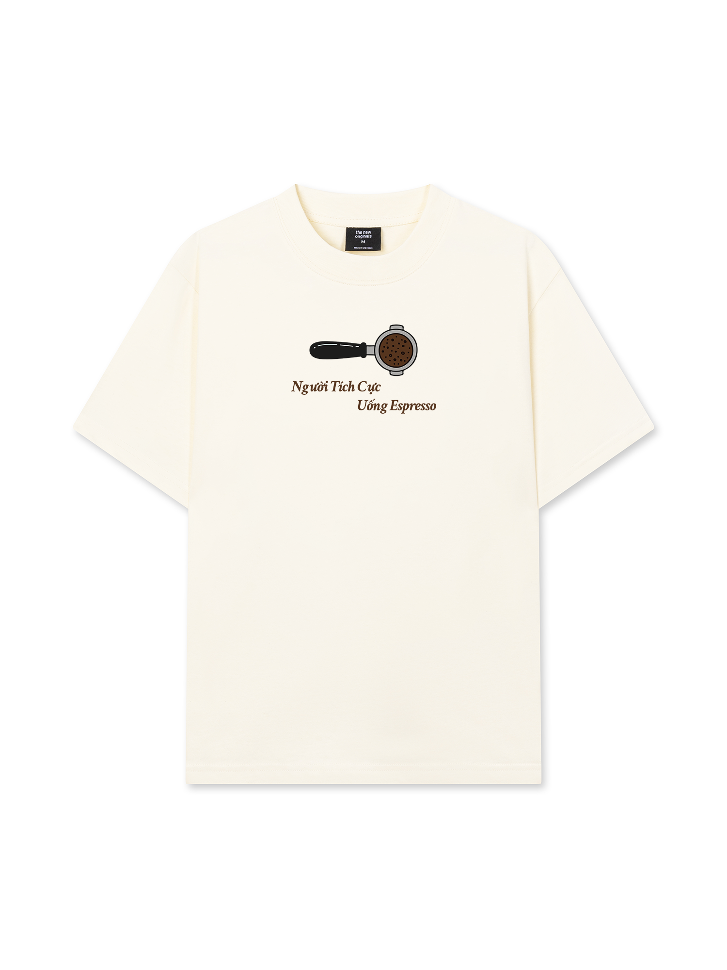 Áo Thun Relaxed Fit Người Tích Cực Uống Espresso