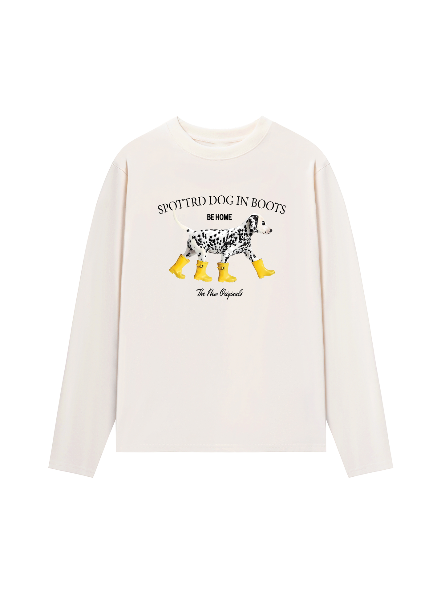 Áo Thun Dài Tay Animal Cute Puppy Yellow Boots