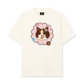Áo Thun Relaxed Fit Cute Pink Flower Cat