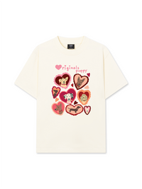 Áo Thun Relaxed Fit Animal Puppy Heart