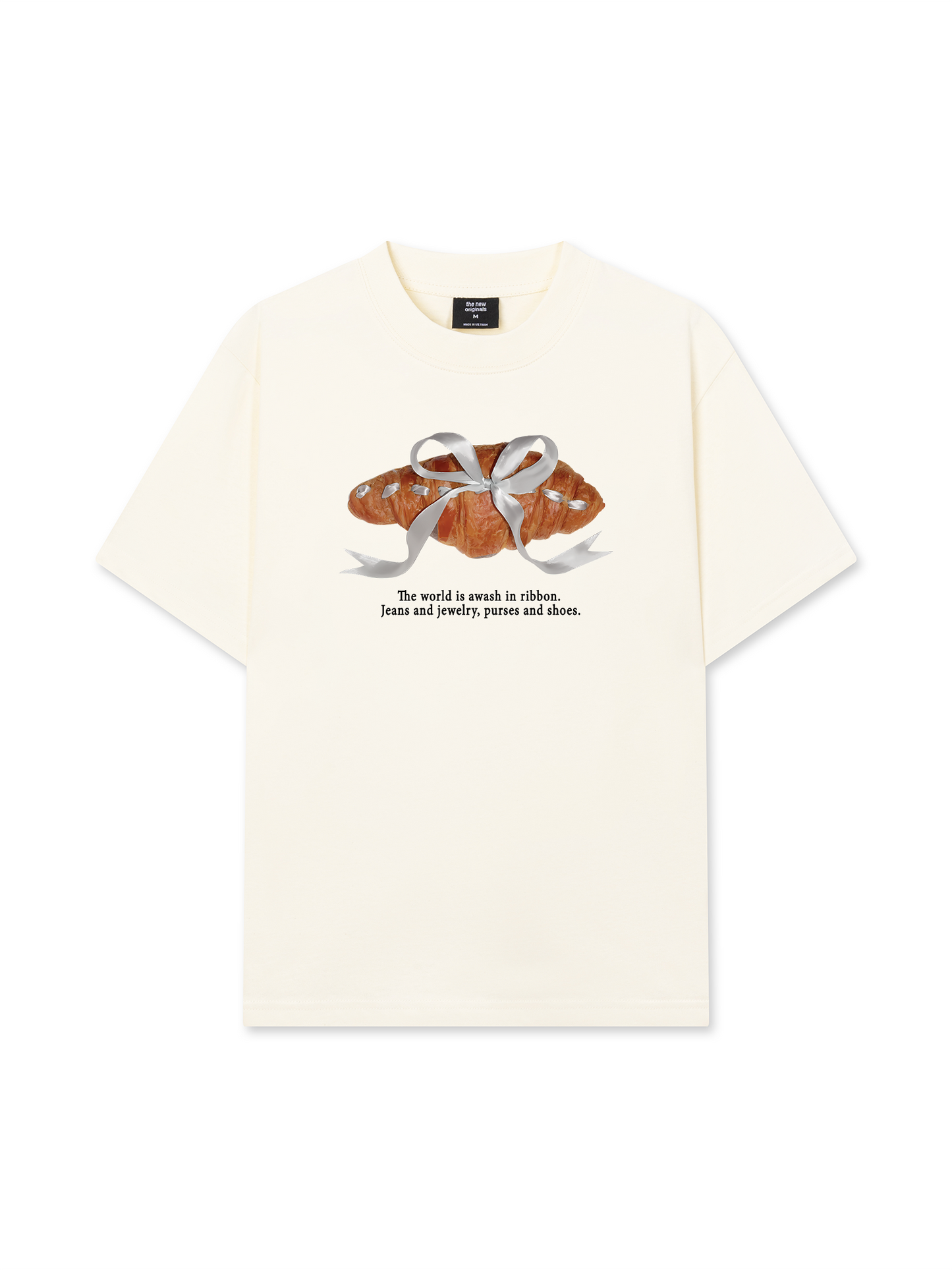 Áo Thun Relaxed Fit Sweet Pastry Silver Bow