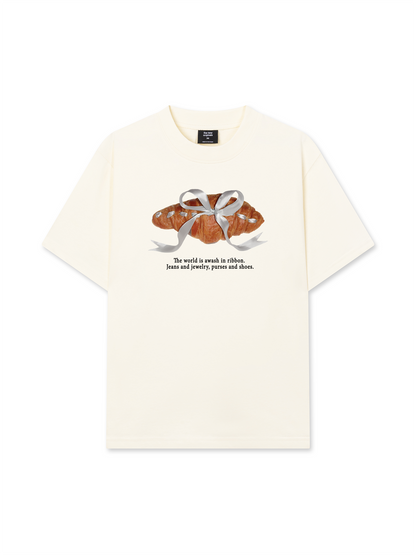 Áo Thun Relaxed Fit Sweet Pastry Silver Bow