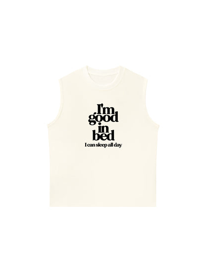 Áo Ba Lỗ Relaxed Fit Life Vibe Good In Bed