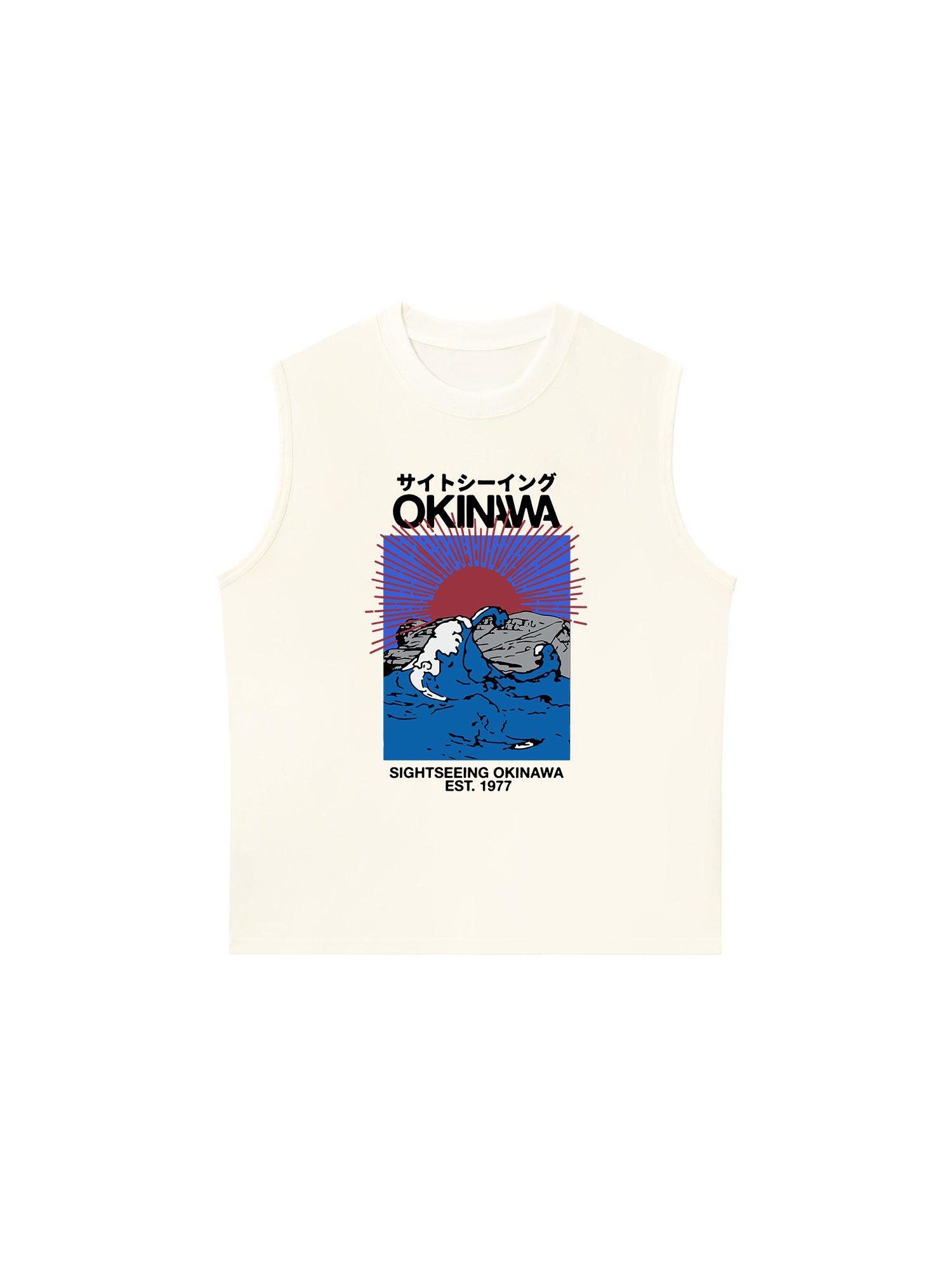 Áo Ba Lỗ Relaxed Fit Great Wave Okinawa
