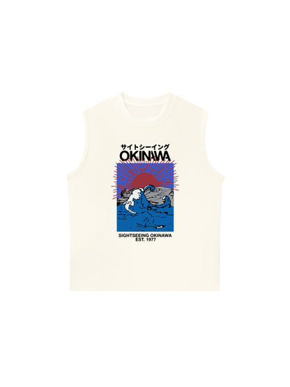 Áo Ba Lỗ Relaxed Fit Great Wave Okinawa