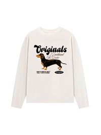 Áo Thun Dài Tay Retro Dachshund