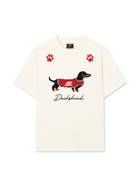 Áo Thun Relaxed Fit Pixel Universe Dachshund