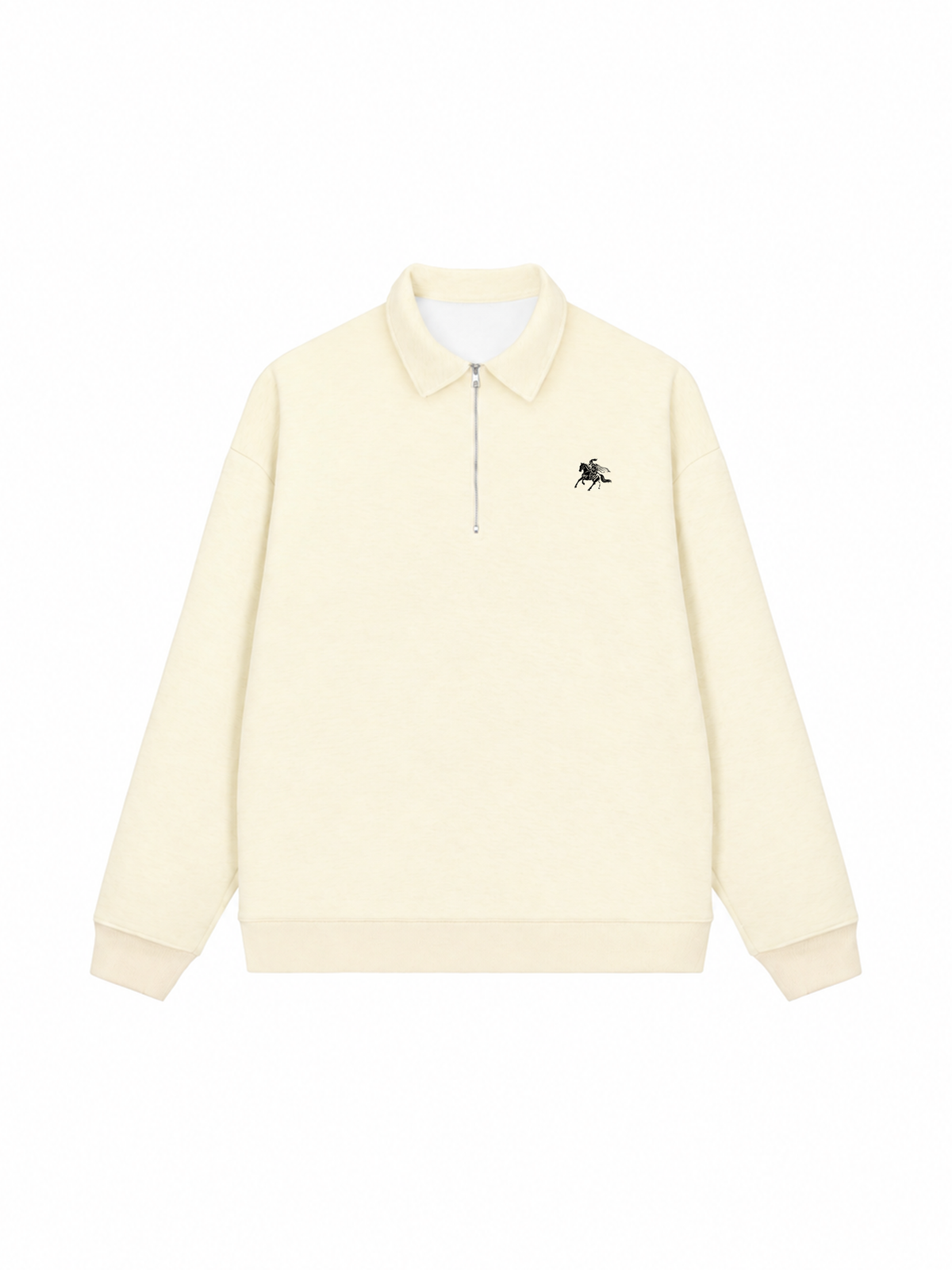 Áo Sweater Polo Nỉ Hai Da Royal Horse Crest
