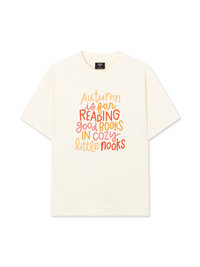 Áo Thun Relaxed Fit Autumn Vibes Autumn is For Reading Good Books