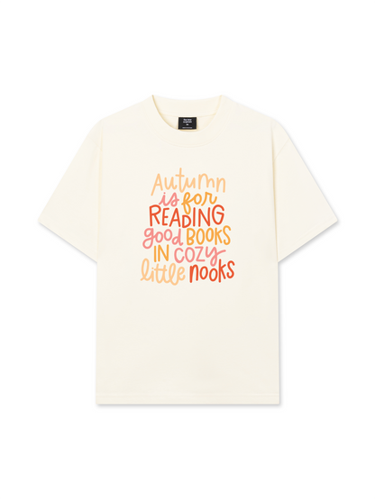 Áo Thun Relaxed Fit Autumn Vibes Autumn is For Reading Good Books