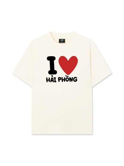Áo Thun Relaxed Fit I Love Hải Phòng