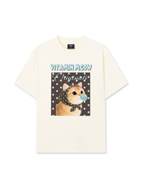 Áo Thun Relaxed Fit Vitamin Meow Blue Tiffany