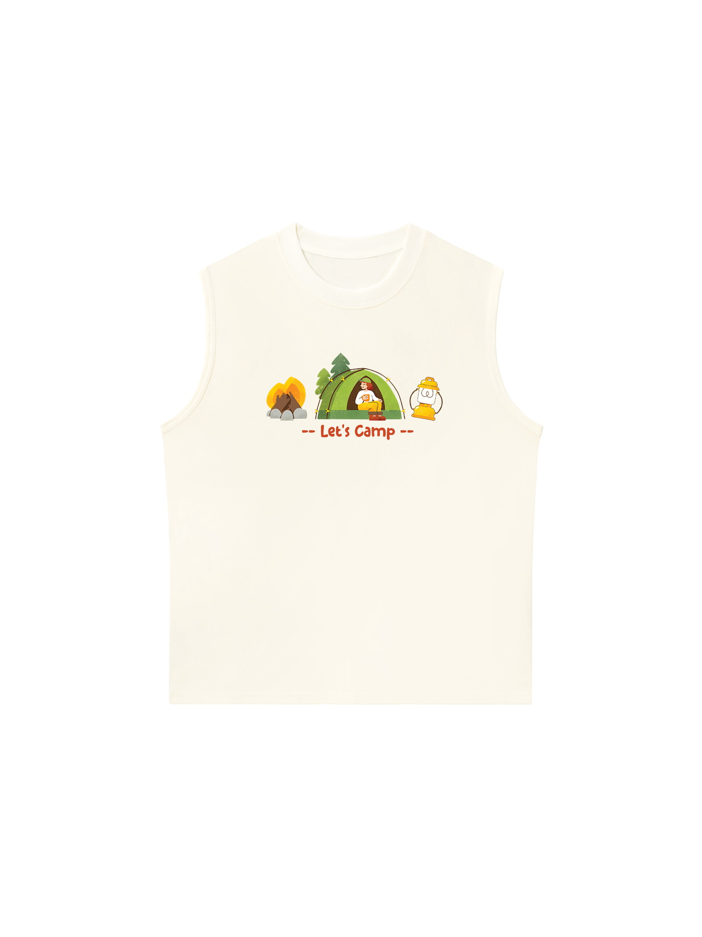 Áo Ba Lỗ Relaxed Fit Let_s Camp