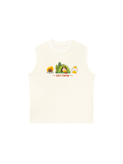 Áo Ba Lỗ Relaxed Fit Let_s Camp