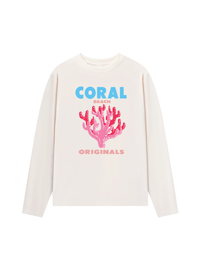 Áo Thun Dài Tay Summer Vibes Coral Beach