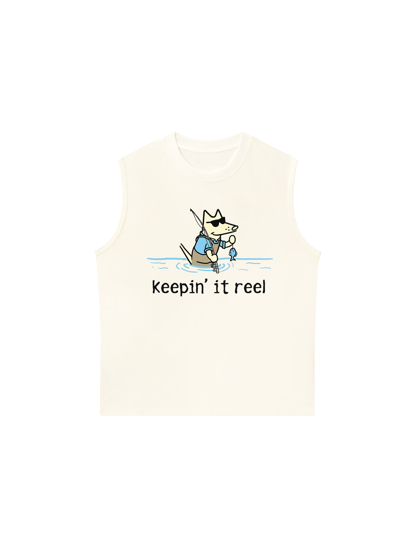 Áo Ba Lỗ Relaxed Fit Go Outside Keep It Reel