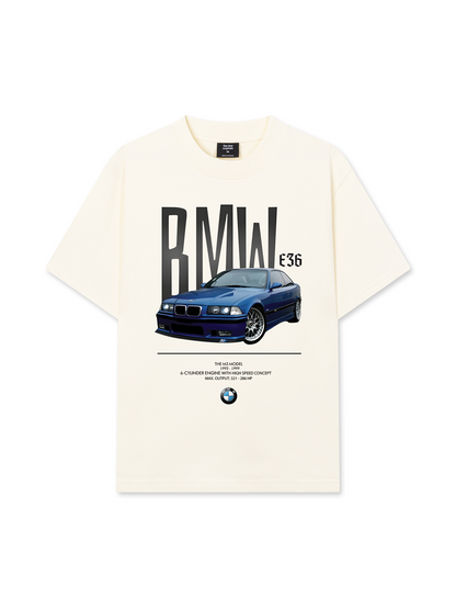 Áo Thun Relaxed Fit CAR BMW Blue
