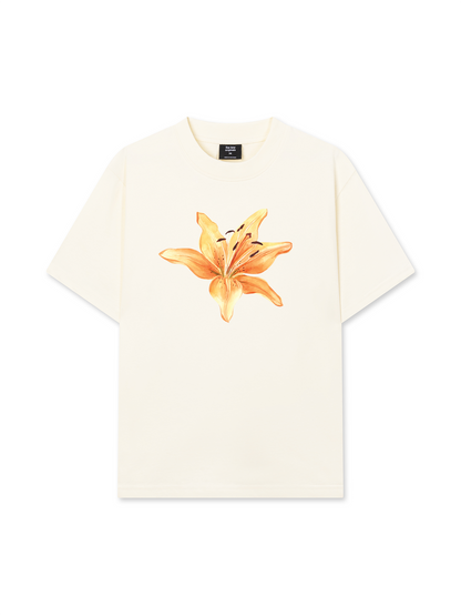 Áo Thun Relaxed Fit Yellow Lily Flower