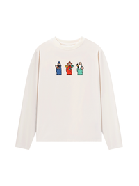Áo Thun Dài Tay Blessing Prosperity Longevity