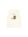 Áo Ba Lỗ Relaxed Fit Teddy Land Teddy Rainy Day