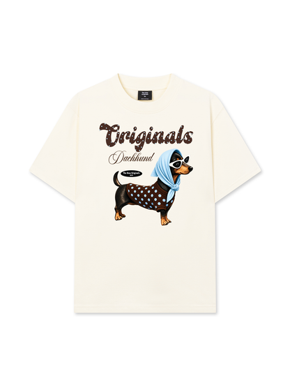 Áo Thun Relaxed Fit Polka Tiffany Dachhund