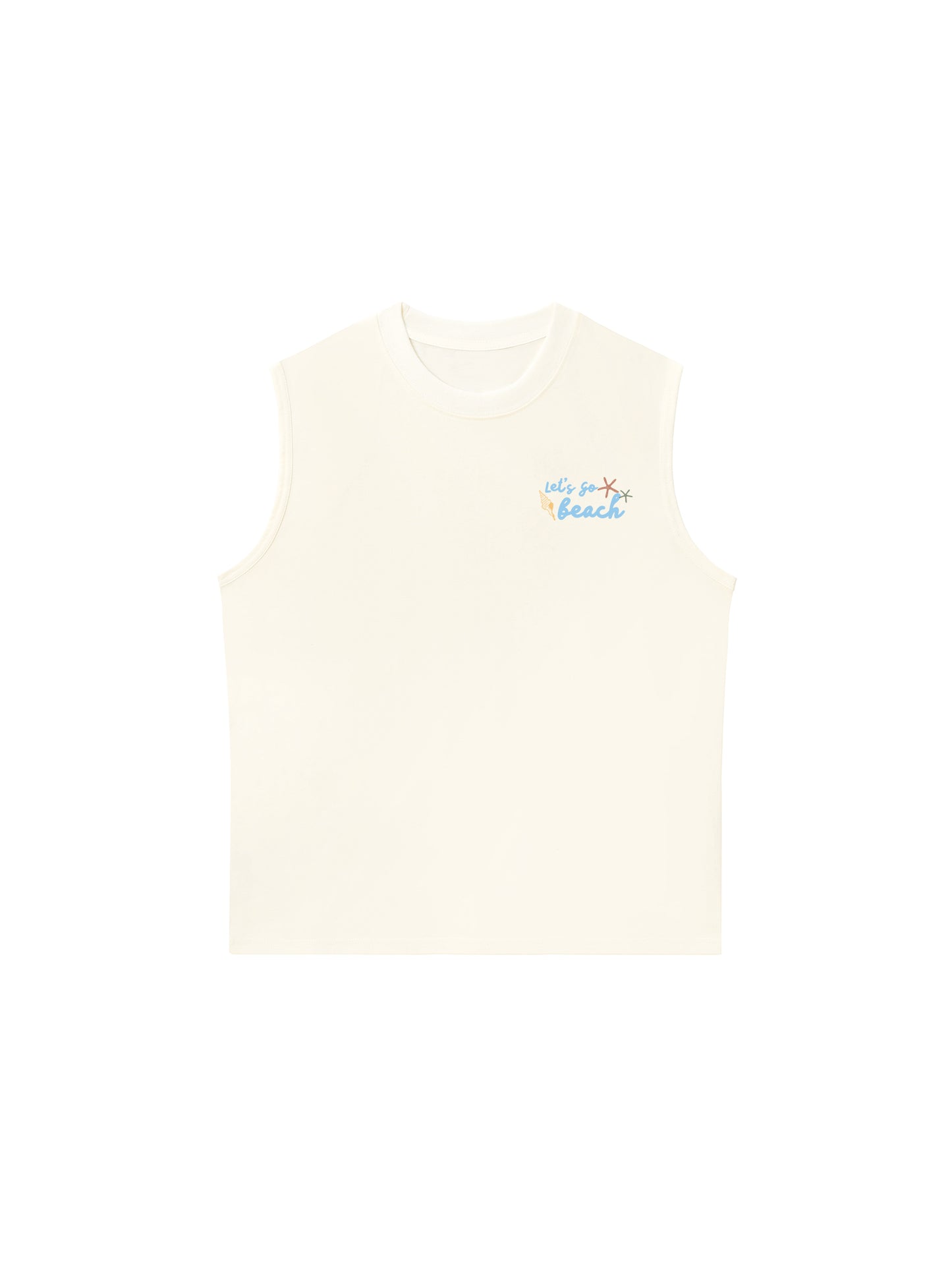 Áo Ba Lỗ Relaxed Fit Let_s Go Beach