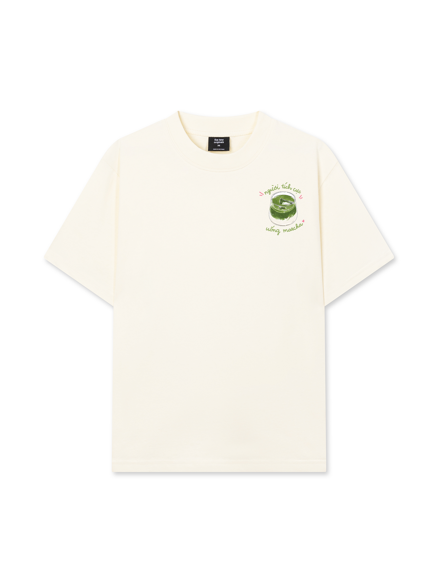 Áo Thun Relaxed Fit Người Tích Cực Uống Matcha
