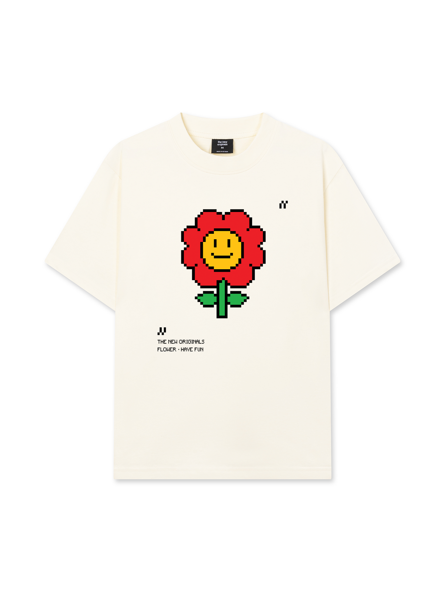 Áo Thun Relaxed Fit Pixel Universe Flower